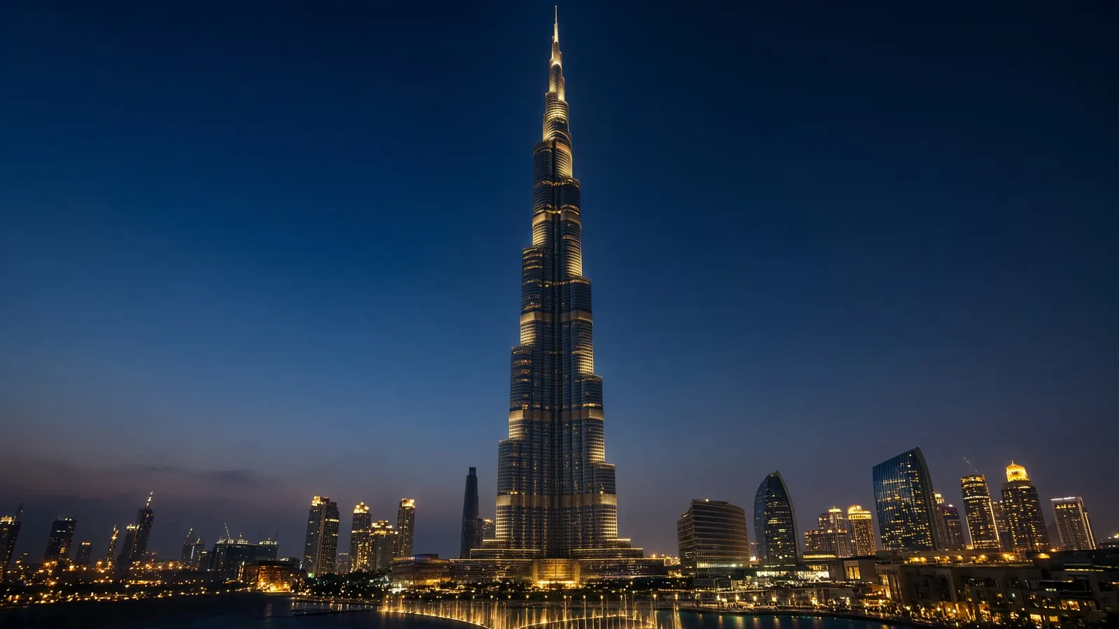 Burj Khalifa, Dubai at dusk