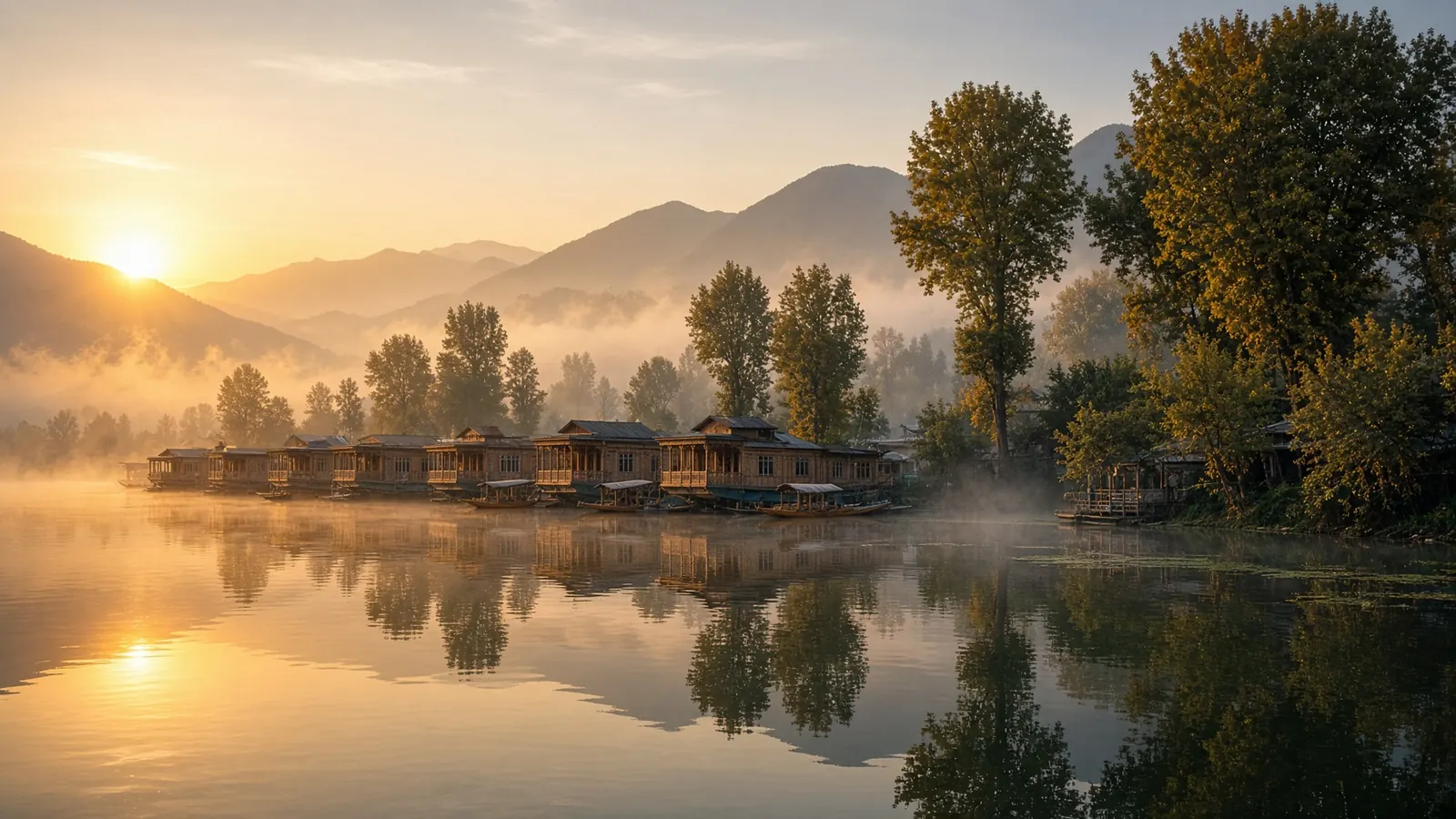 Dal Lake houseboats, Srinagar