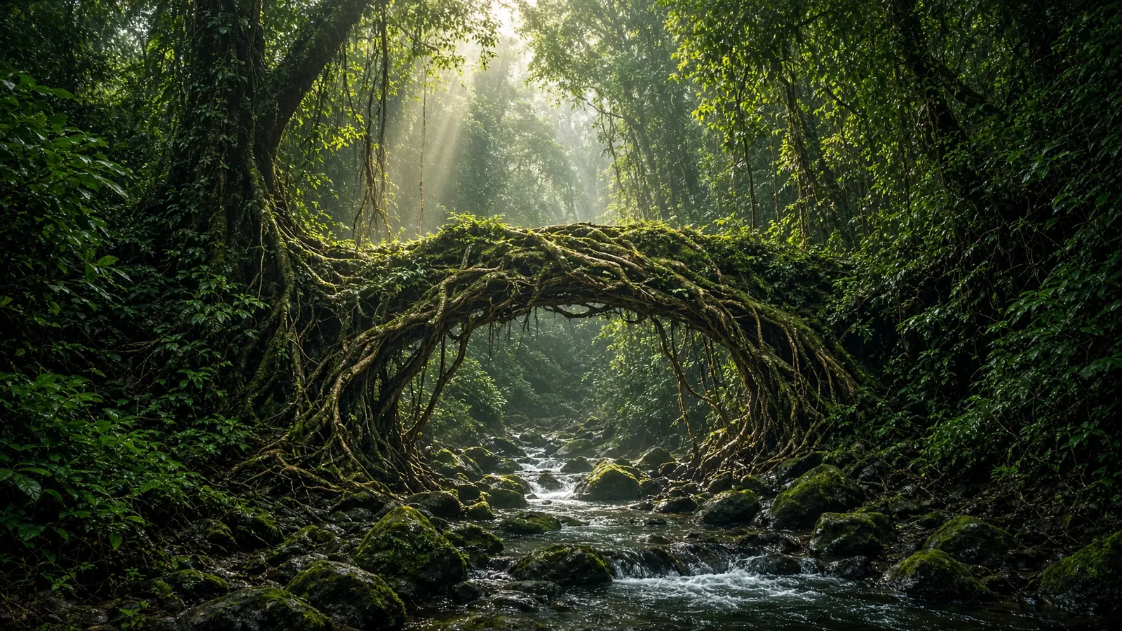 Meghalaya living root bridge