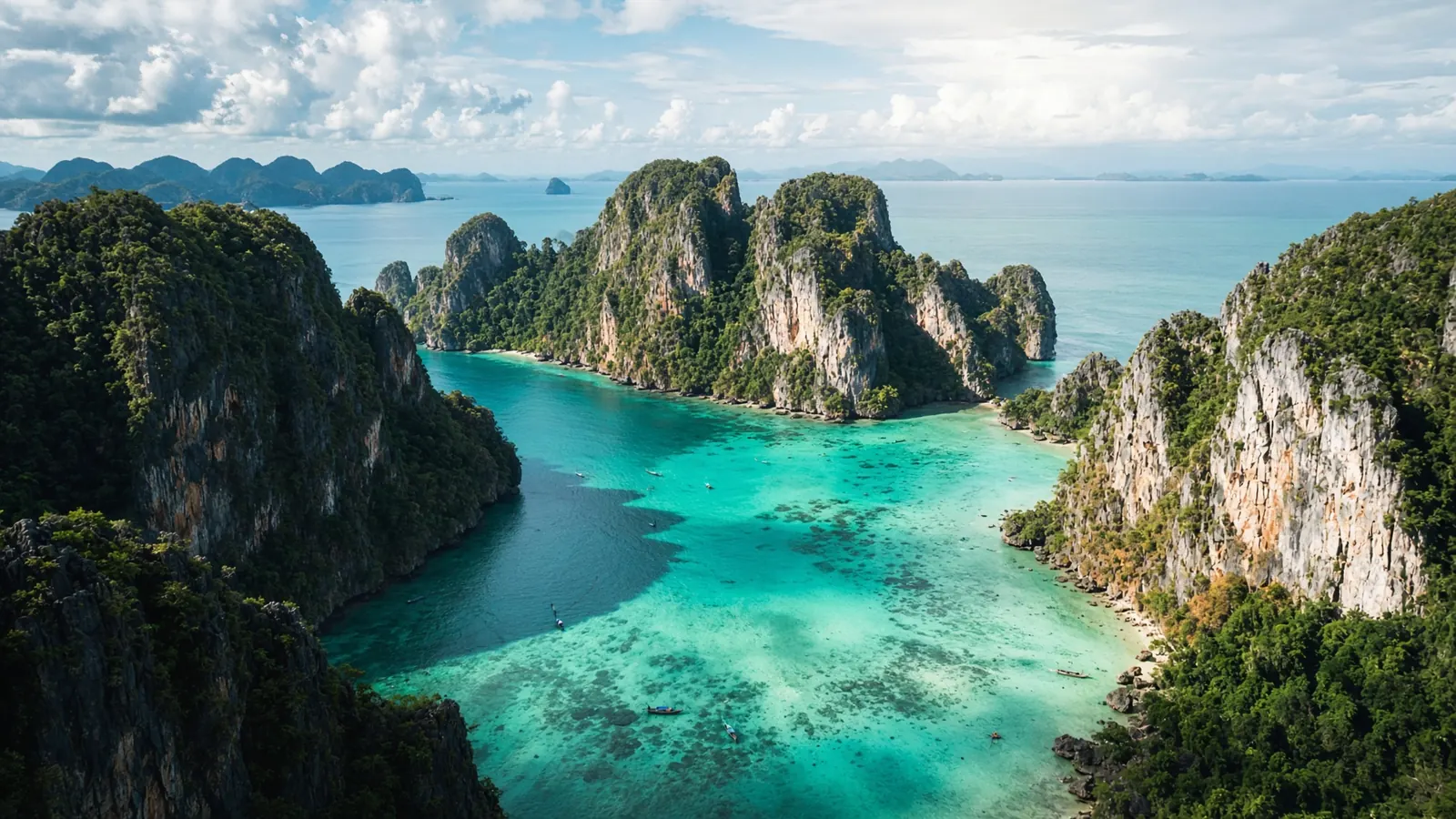 Thai limestone islands
